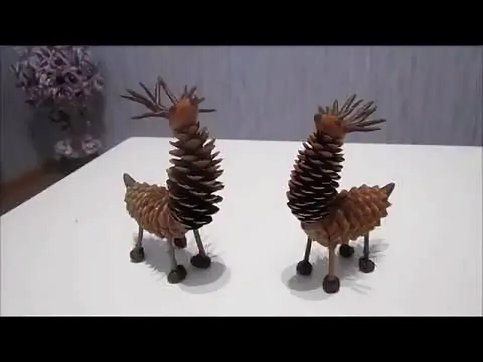 Поделки из шишки видео. Поделки из шишки видео