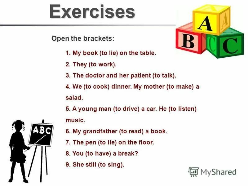 Exercise 1 open the brackets. Exercise 1 open the brackets