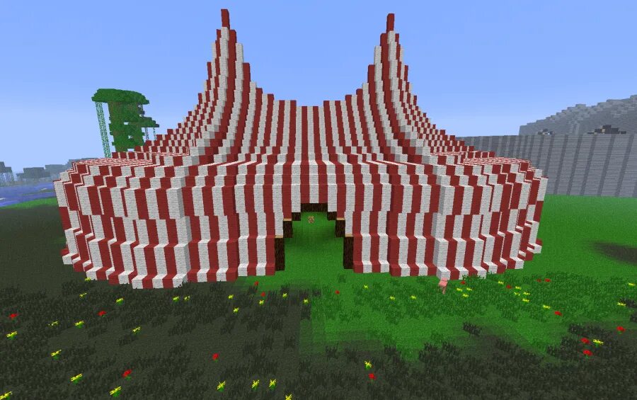 Мод на minecraft цифровой цирк. Шатер в майнкрафте. цирк в майнкрафте. палатка в майнкрафте. цирковой шатер в майнкрафте.