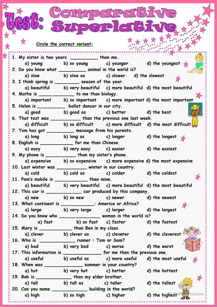 Degrees of comparison test. Сравнительная степень прилагательных в английском языке Worksheets. Степени сравнения прилагательных Worksheets. Степени сравнения в английском Worksheets. Степени сравнения прилагательных в английском Workshe.