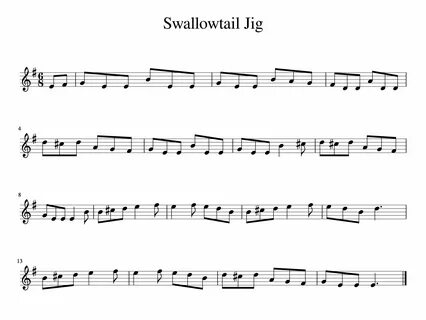 Swallowtail+Jig-1.jpg in 2020 Violin sheet music, Sheet music, Fiddle.