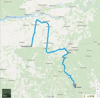 Кемерово чемал расстояние