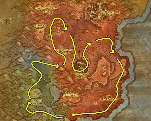 Как попасть в выжженные. Оргриммар портал в выжженные земли. Локации 3. 5. 3.