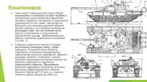 Танк 72 размеры