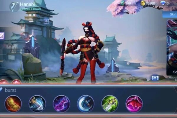 Ханаби мобайл сборки. Оружие Ханаби mobile Legends. Сборка на Ханаби mobile Legends 2023. Сборка на Ханаби mobile Legends. Ханаби мобайл легенд 2022.