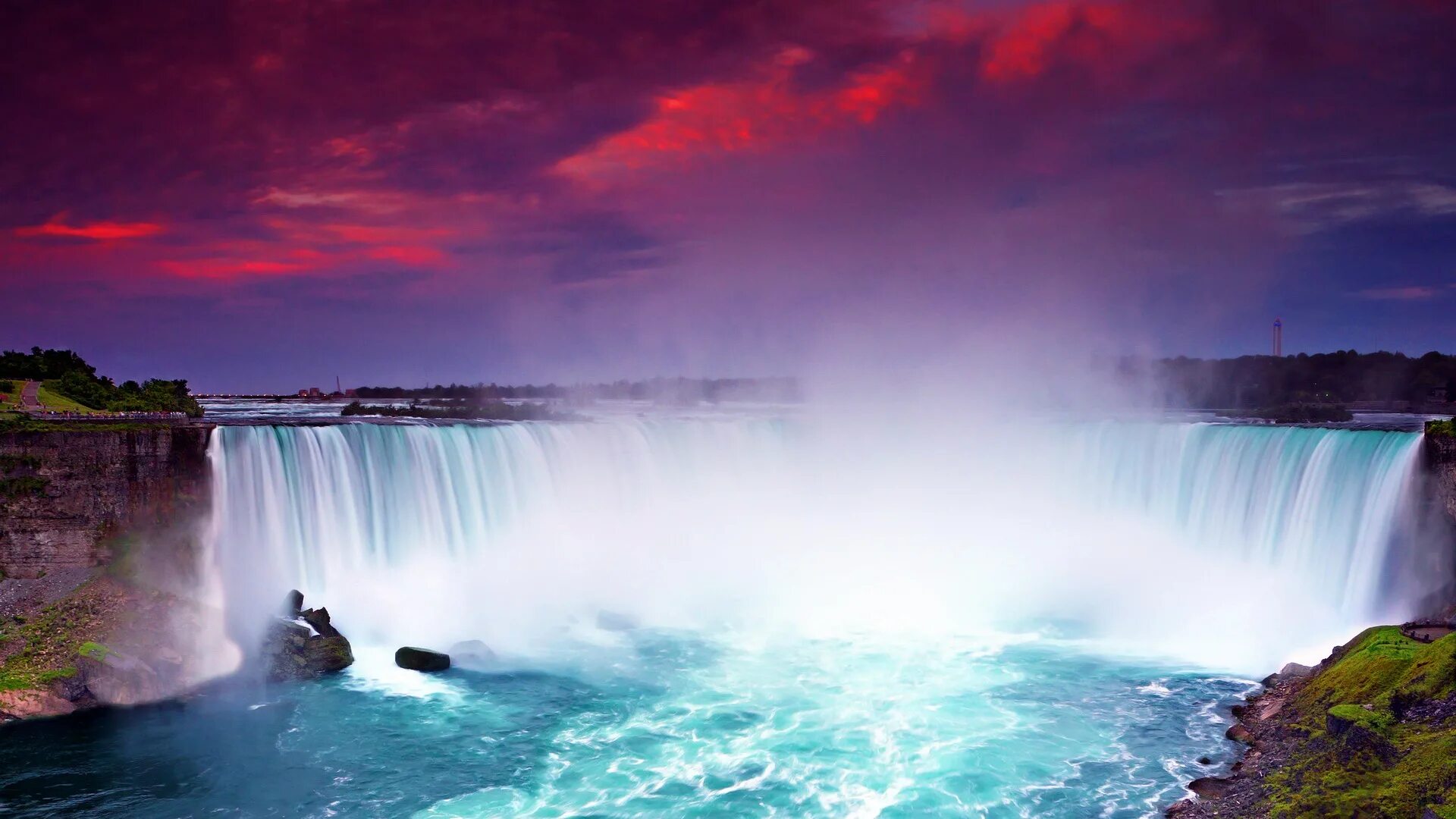 Самый популярный водопад. Ниагарский водопад - niagara falls. Северная америка ниагарский водопад. Водопад саставци хорватия. Водопад игуасу в южной америке.