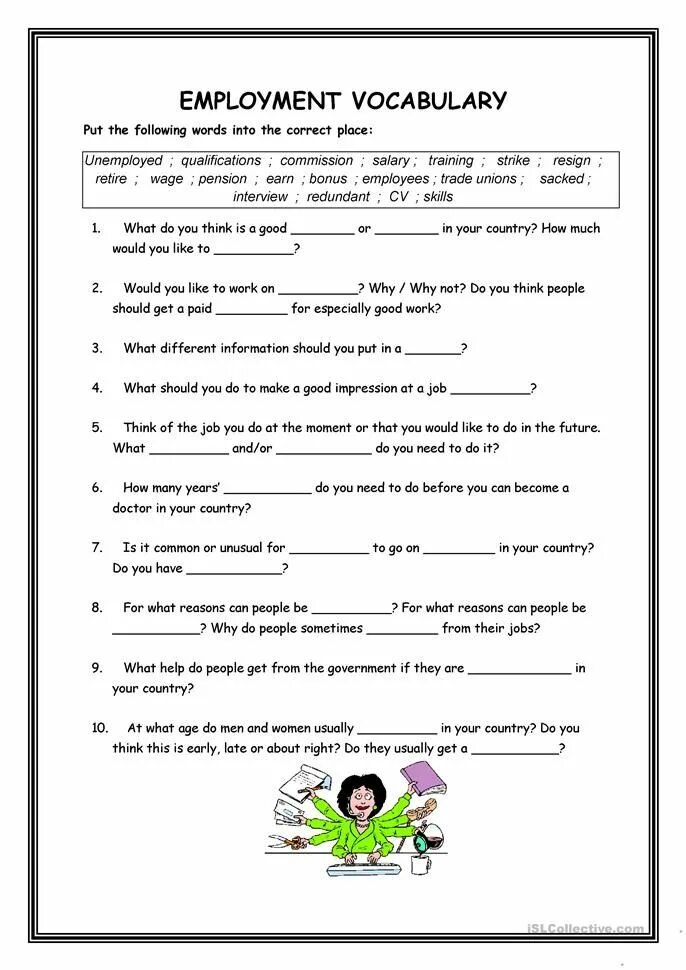 Job work exercises. Employment vocabulary. employment vocabulary ответы. employment worksheet. employment vocabulary put the.
