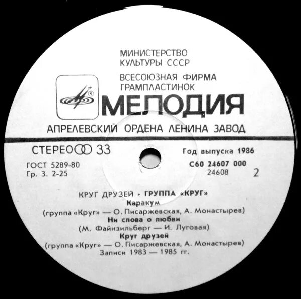 Группа круг круг друзей 1986. Группа круг пластинка. Пластинка круг друзей. Группа круг винил. Песня круга на юга