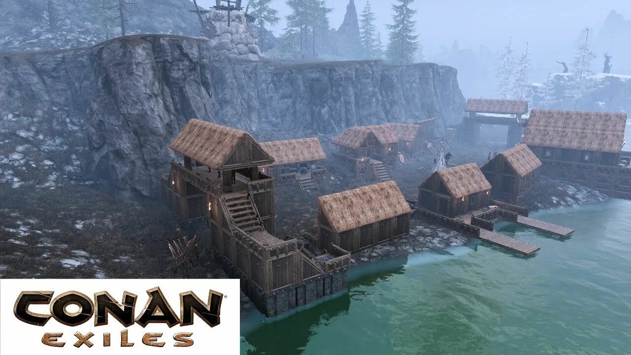 Conan build. Conan exiles деревня викингов.