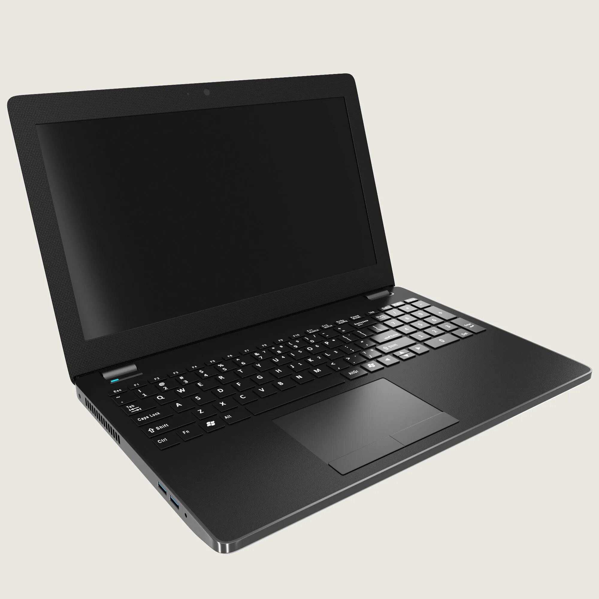 3. Ноутбук (Laptop, Notebook). Ноутбук для 3ds Max 2020. Notebook 3d model. Ноутбук 3д модель.