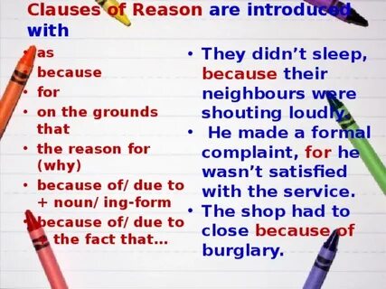 For these reasons