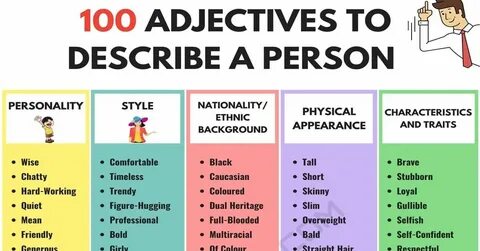 Bold adjectives