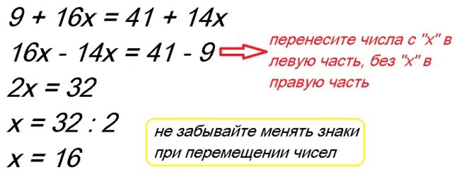При переносе чисел знаки меняются. Как менять знаки в уравнениях 7 класс. как меняются знаки в уравнениях 7 класс. перенос знаков в уравнении 7 класс. как выучить алгебру.