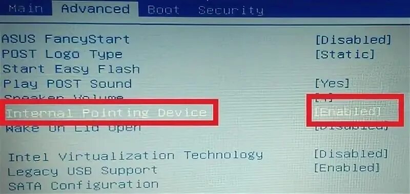 Как отключить тачпад asus