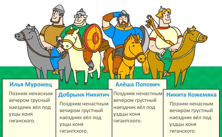 Сообщение об алеше поповиче и добрыне никитиче. Сообщение об алеше поповиче и добрыне никитиче