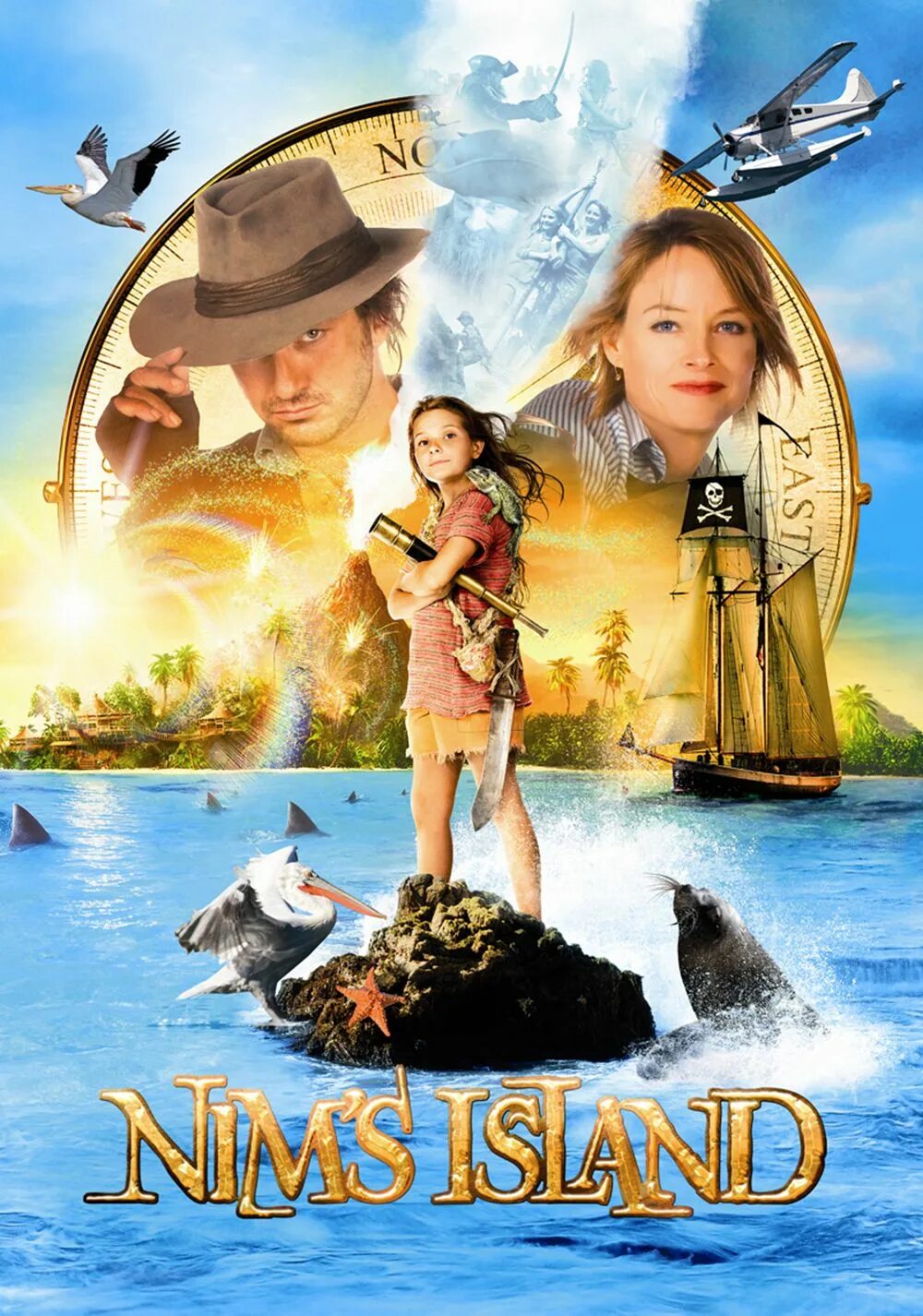 Остров ним nim's Island, 2008. Остров ним Постер.