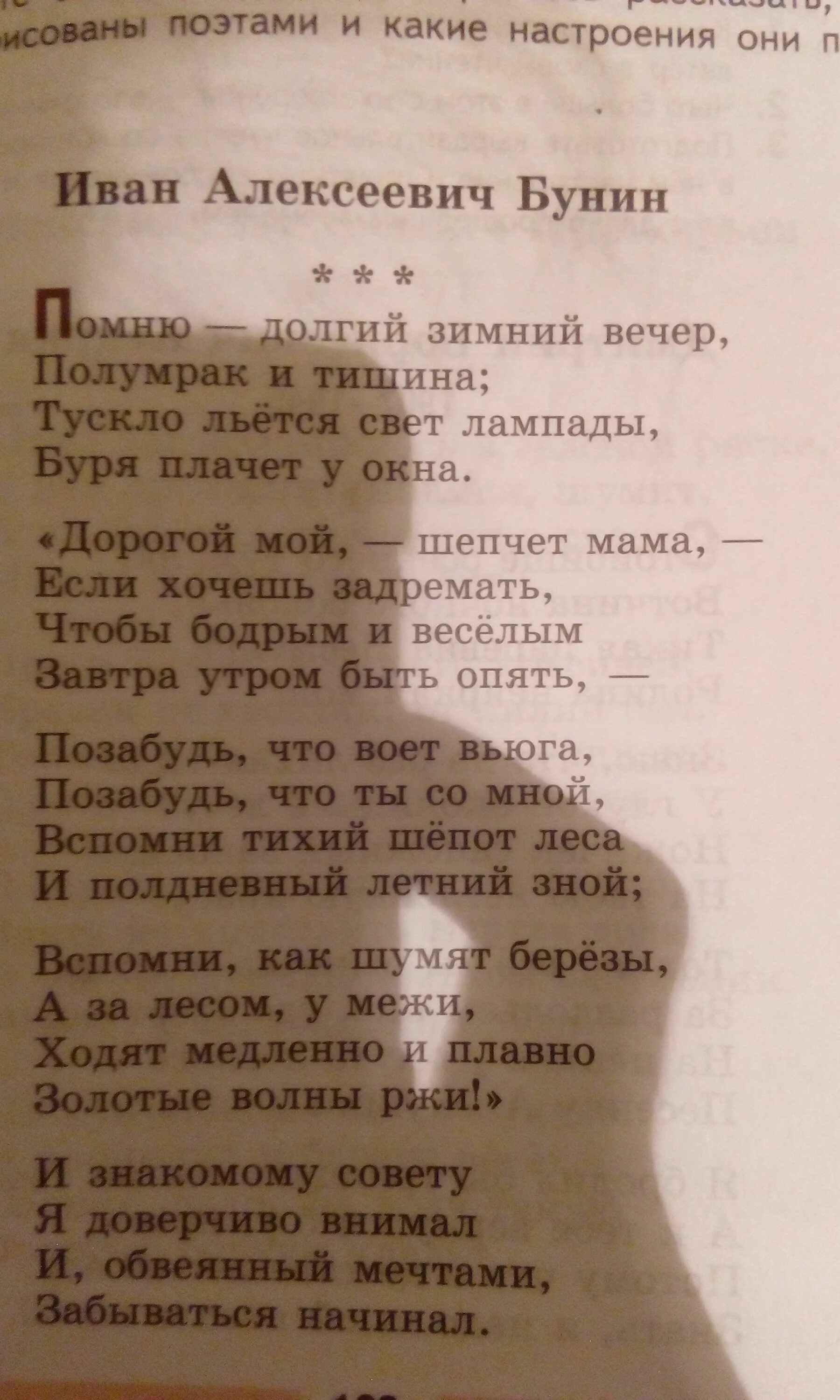 Стих 20 строк 6 класс. Стихи бунина. и. а. бунин. стихотворения.