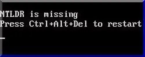Ntldr is missing