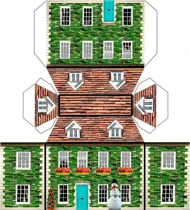 Дом из бумаги шаблоны для вырезания. Макеты домов. Домик из бумаги. Домик для склеивания. Объемный домик.
