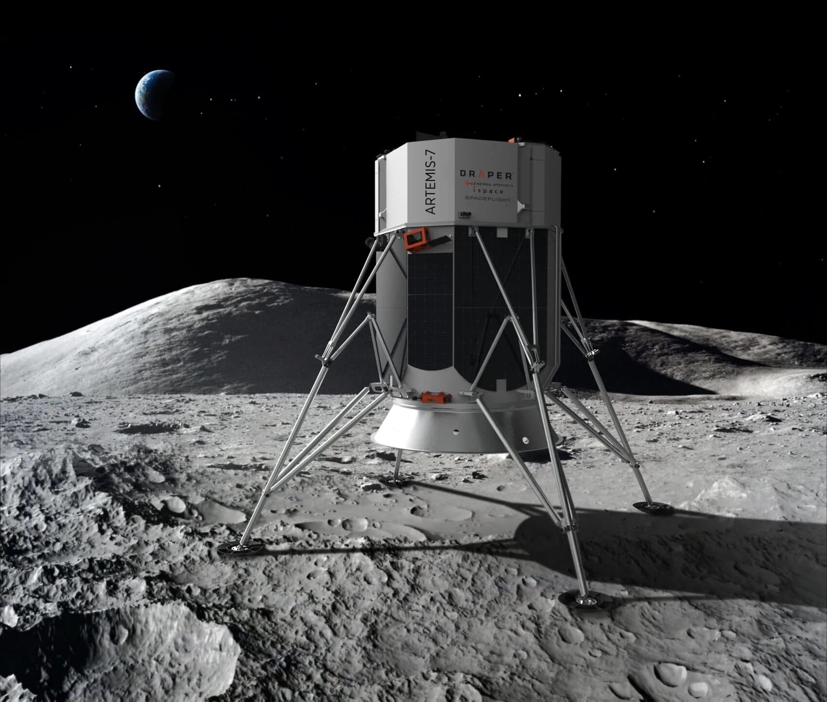 Lunar space. Lunar Lander космический аппарат. Посадочный аппарат Аполлон 11.