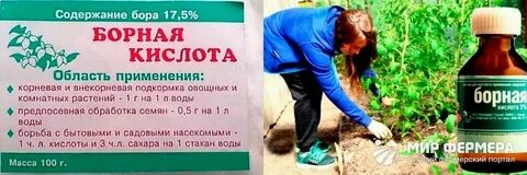 Борная кислота брызгать