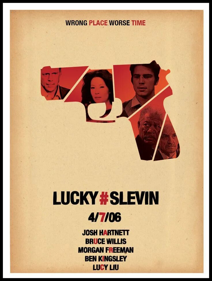 Three is a lucky number. Lucky number slevin, 2005 poster. счастливое число слевина постер. счастливое число слевина (2006) постер.