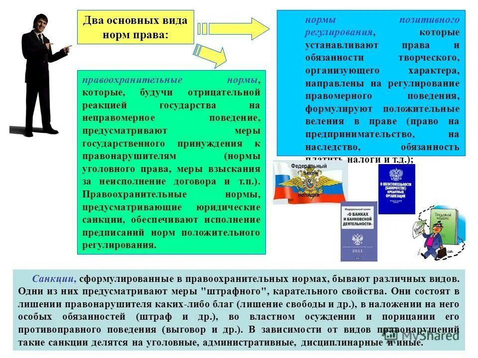 Виды норм актов. Виды норм актов