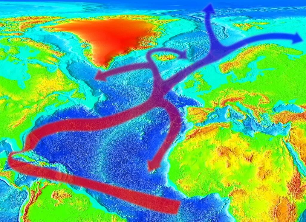 Какое океаническое течение оказывает наибольшее влияние. Гольфстрим в Атлантическом океане. Океан течение Гольфстрим. Гольфстрим течения Атлантического океана. Схема течения Гольфстрим.