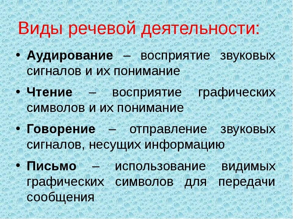 Речевая деятельность конспект урока 10 класс