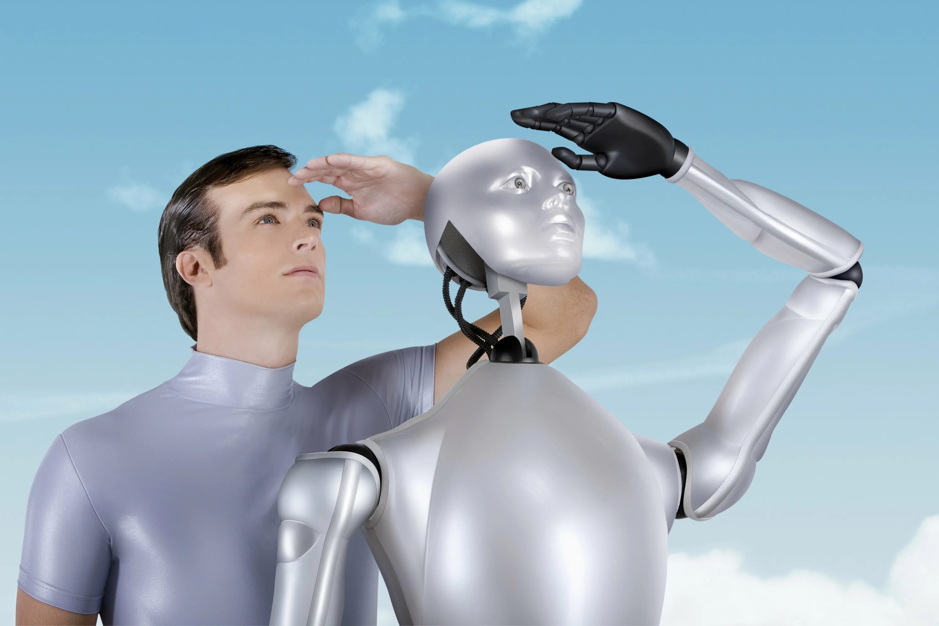 Люди будущего картинки. Робот человек. Искусственный интеллект. Робот с искусственным интеллектом. Будущее человечество.