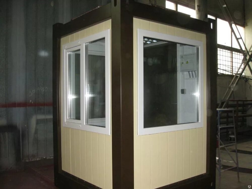 пост охраны из пвх. кабина охраны пулестойкая, бронированная бр4. бытовка пост охраны 3х2. пост охраны из сэндвич панелей. пост охраны 2500х2400 (двп).