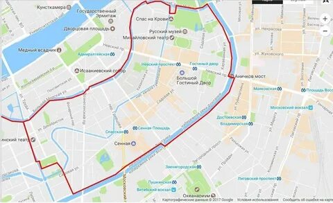 240 маршрут на карте спб