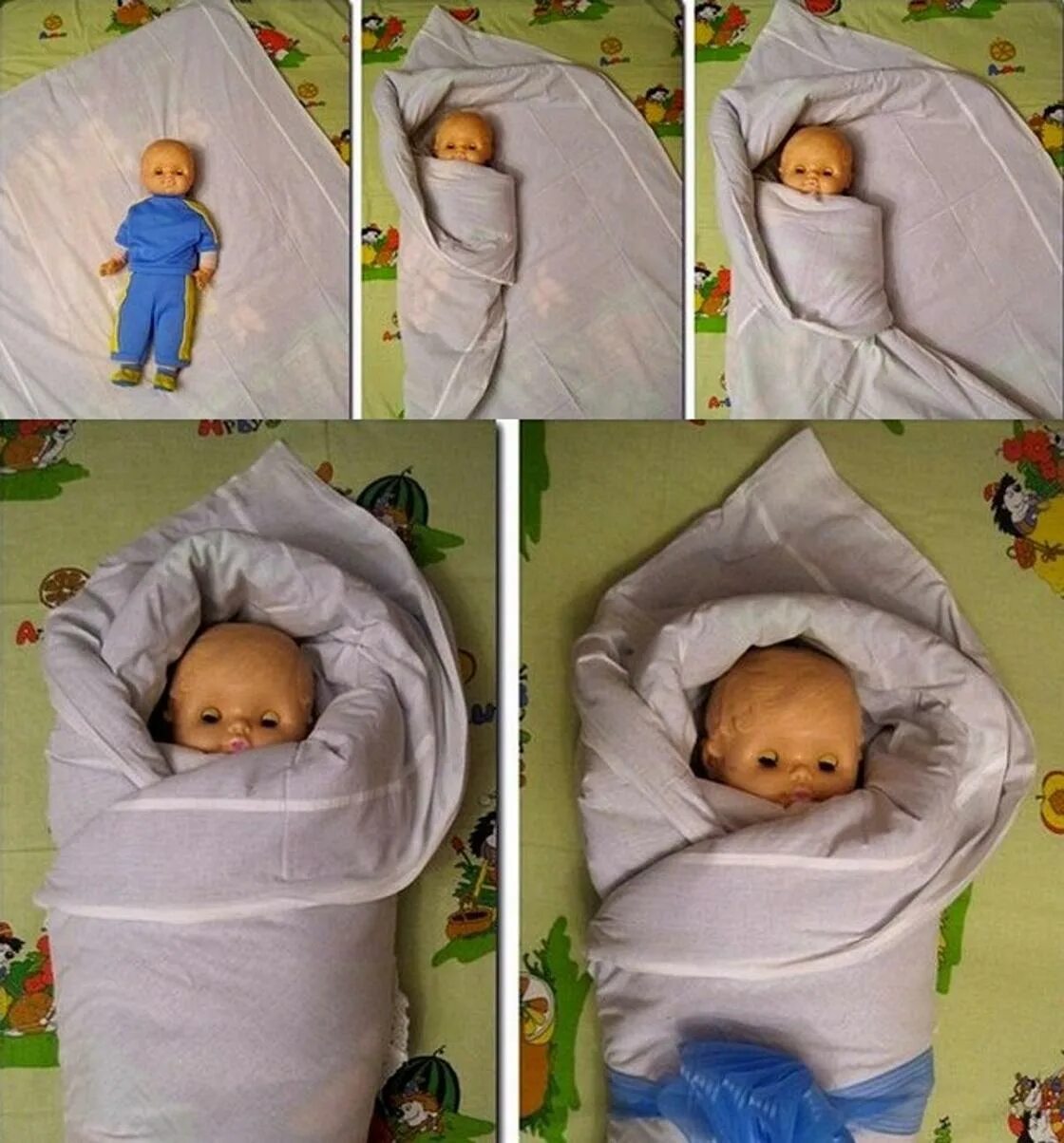 Способы пеленания. Запеленать ребенка в 1 пеленку. Как пеленать младенца. Как пеленать новорожденного в конверт одеяло. Нетугое пеленание новорожденного.