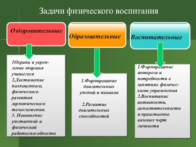 Целью физического воспитания является. Образовательная оздоровительная воспитательная задачи. какие три задачи решаются в процессе физического воспитания:. воспитательные задачи в физическом развитии. воспитательные задачи физического воспитания.