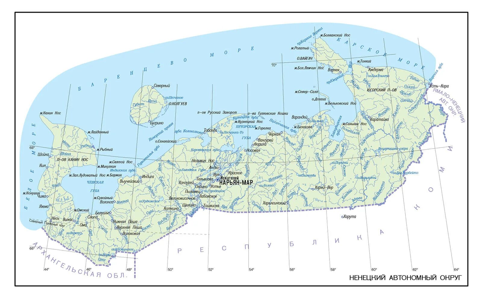 Ненецкий район карта. Ненецкий АО на карте. НАО Ненецкий автономный округ на карте. Ненецкий автономный округ карта с населенными пунктами. Карта Ненецкого округа с населенными пунктами.