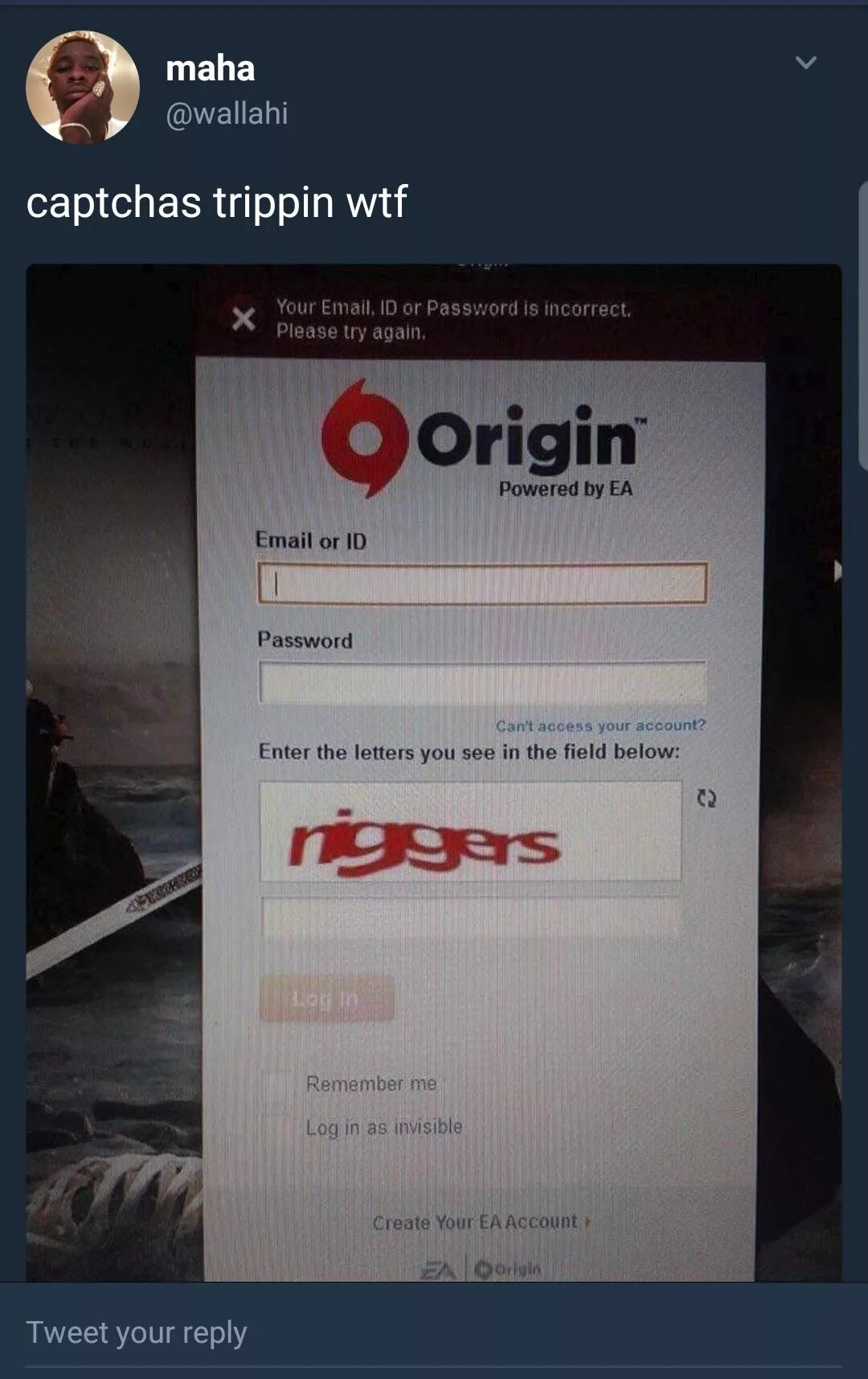 Incorrect password entered. Incorrect password. Капча niggers. Капча скрин. Incorrect email or password..