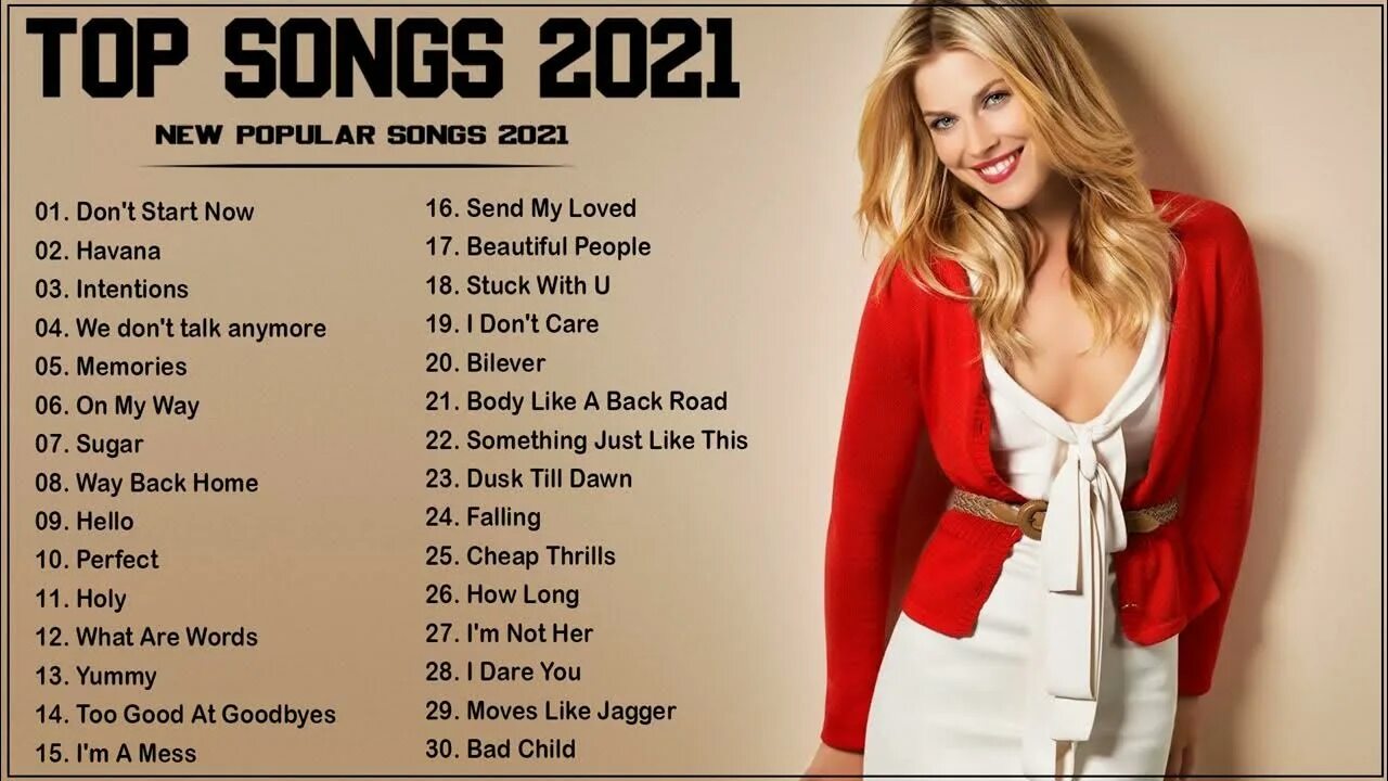 Popular Songs 2021. Hits 2021. Billboard hot 100 Songs (year-end Charts). Best Hits 86. Английские песни 100