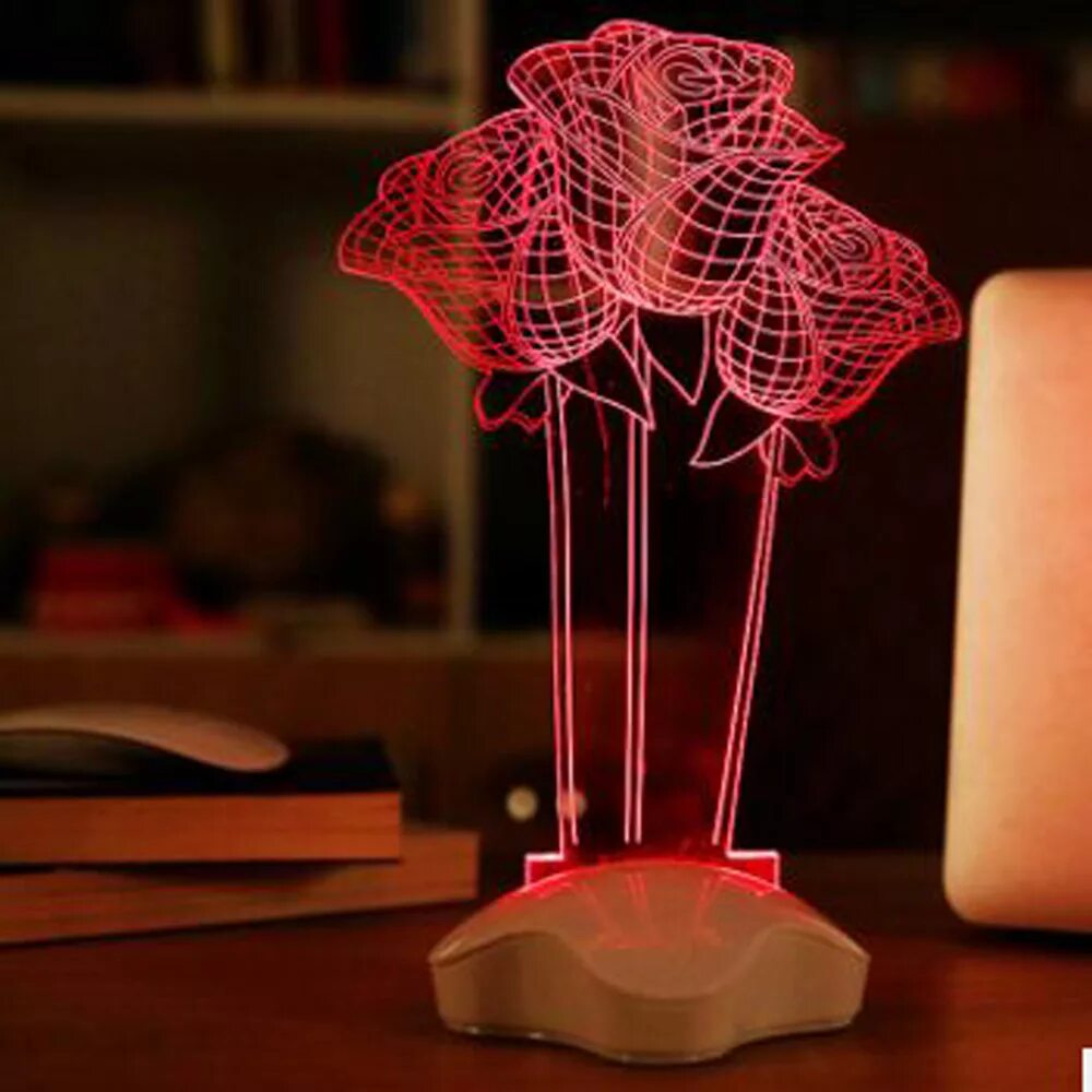 3d led Lamp Red. Светильник Creative 3d. Настольная лампа 3d-светильник. Блэкпинк. Необычные настольные лампы.
