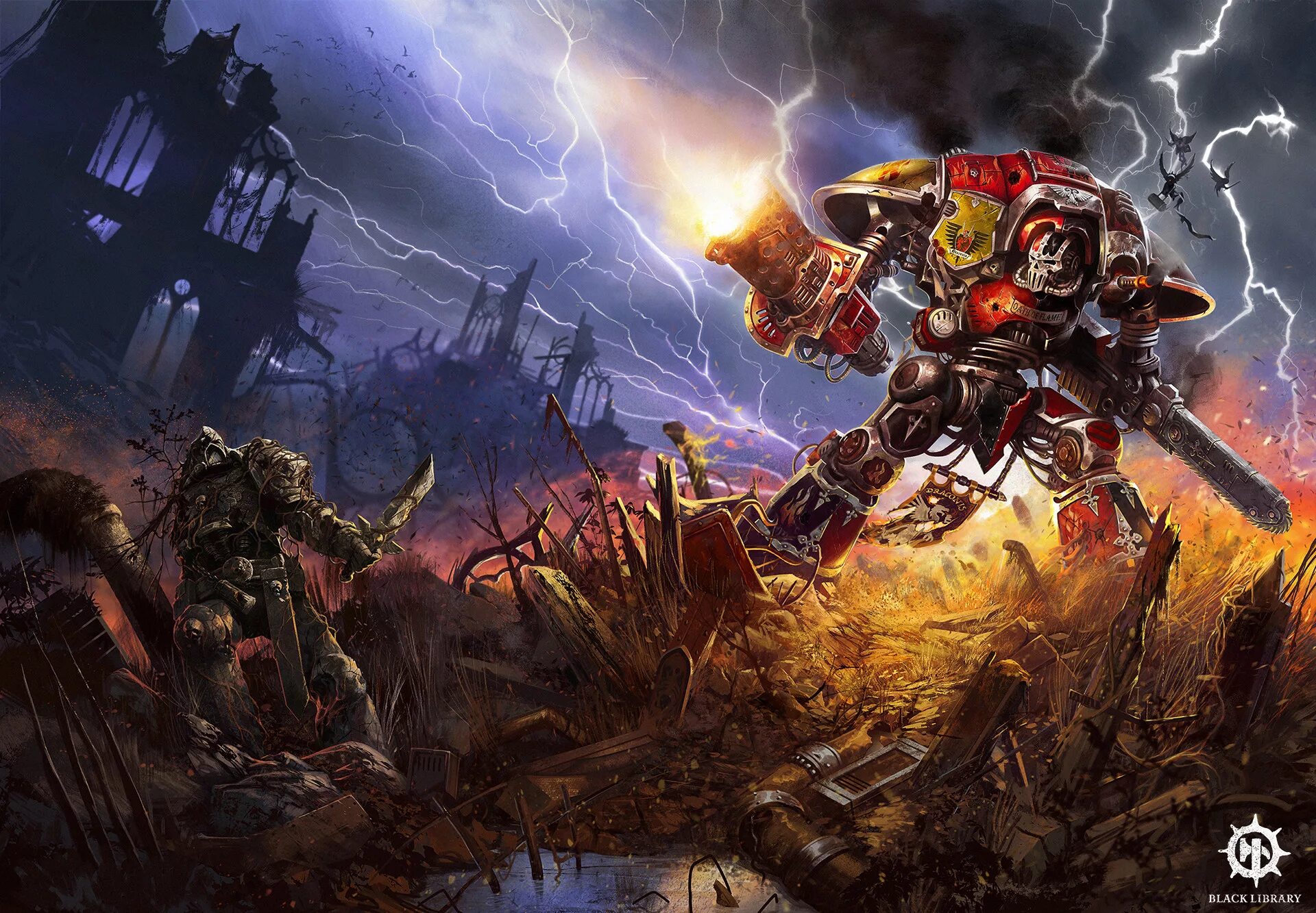 Вархаммер 40 000. Warhammer 40.000 арт. вархаммер 40000 dawn of war имперские рыцари. имперский рыцарь warhammer 40000 dawn of war.