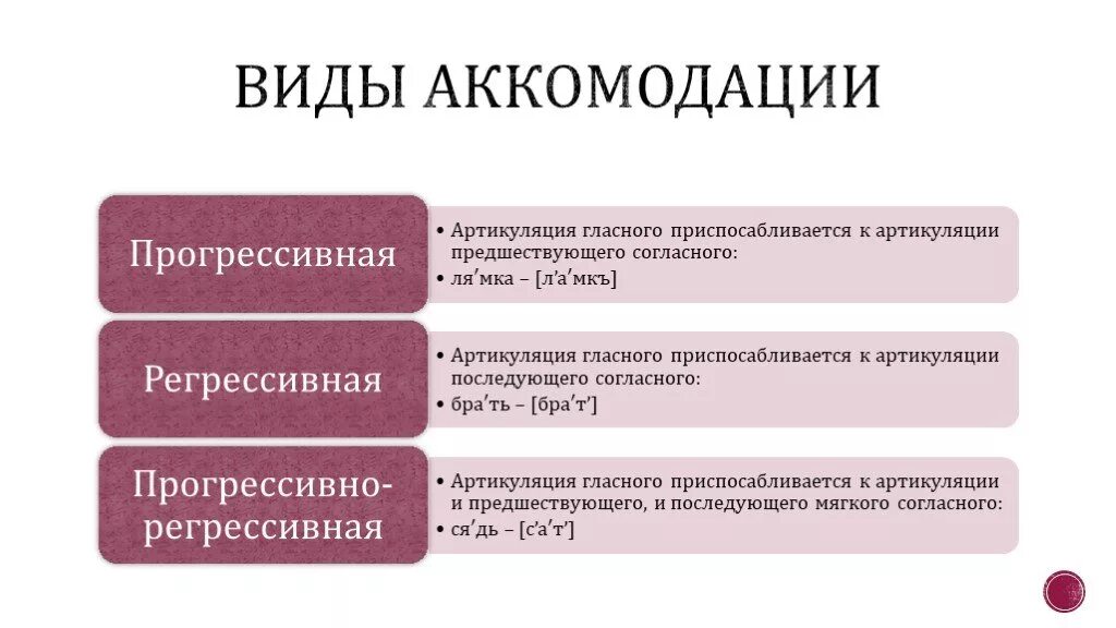 Аккомодация примеры. Виды аккомодации в фонетике. Аккомодация в русском языке. Аккомглация в русском языке. Аккомодация в языкознании примеры.