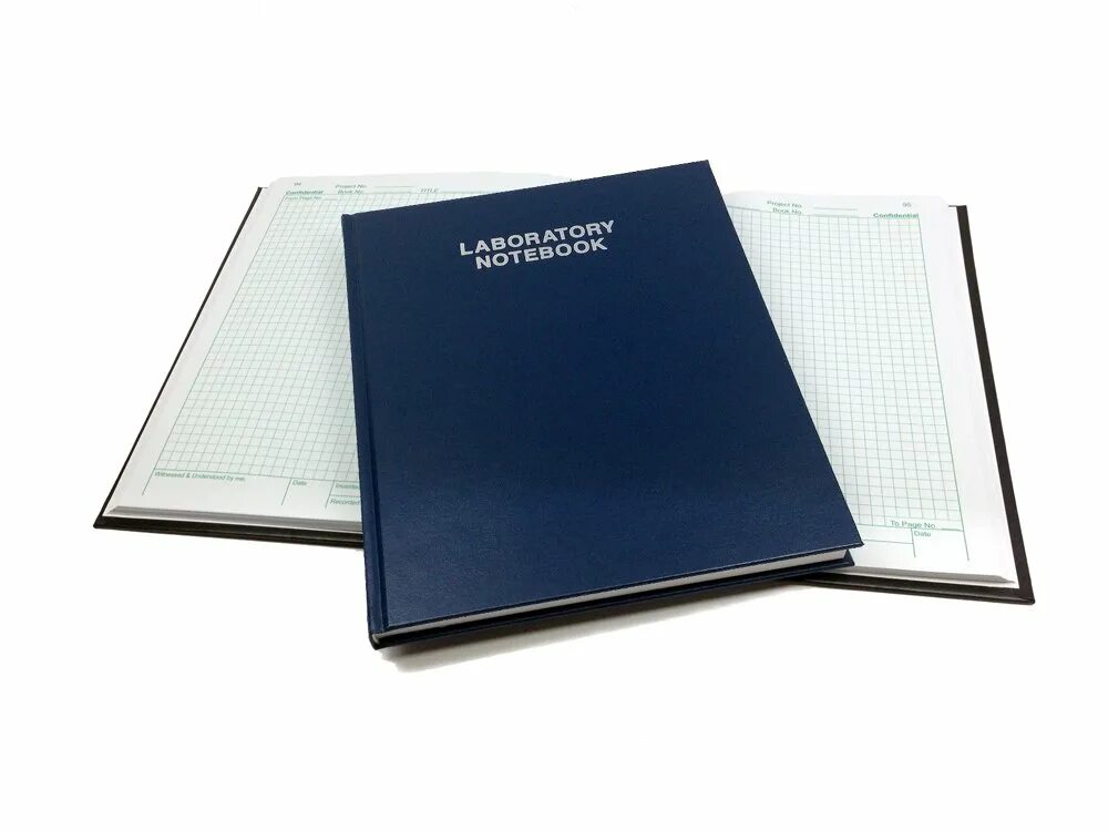 Lab notebook. Laboratory notebook. company with notebooks.