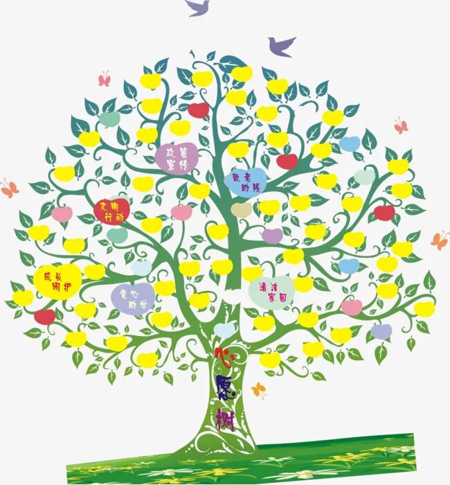 красивое сказочное дерево. дерево желаний. дерево желаний вектор. дерево желаний акция для детей инвалидов. дерево для пальцев.