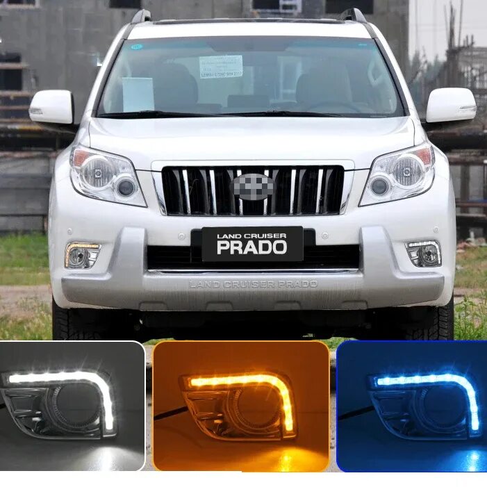 Прадо дхо. Prado 150 2010 led ПТФ. Ходовые огни Toyota Prado 150. ДХО для Toyota Land Cruiser Prado 150. Toyota Land Cruiser Prado 150 дневные ходовые огни.