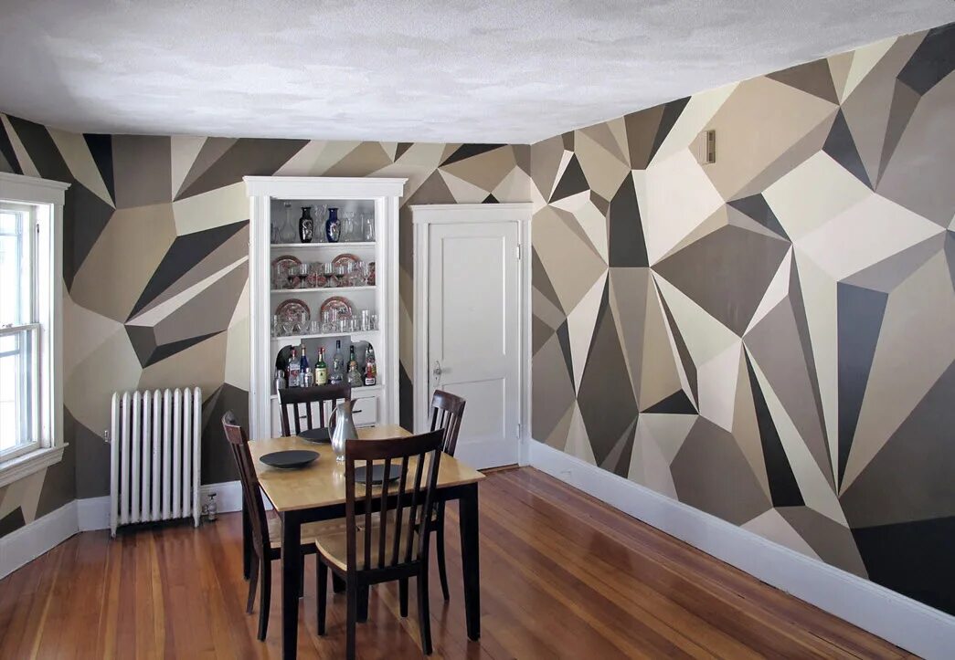 геометрические формы в интерьере. современные панели. ломаные линии в интерьере. геометрия на стенах в интерьере. ломаные линии на стене.