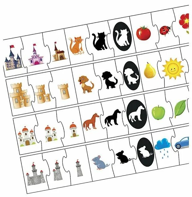 Умные пазлы «цвета», 24 детали. Логика 24. Св логическое домино (пластмасса) 5026 (24 эл-та). Реле времени логика-и-310. Умные пазлы.