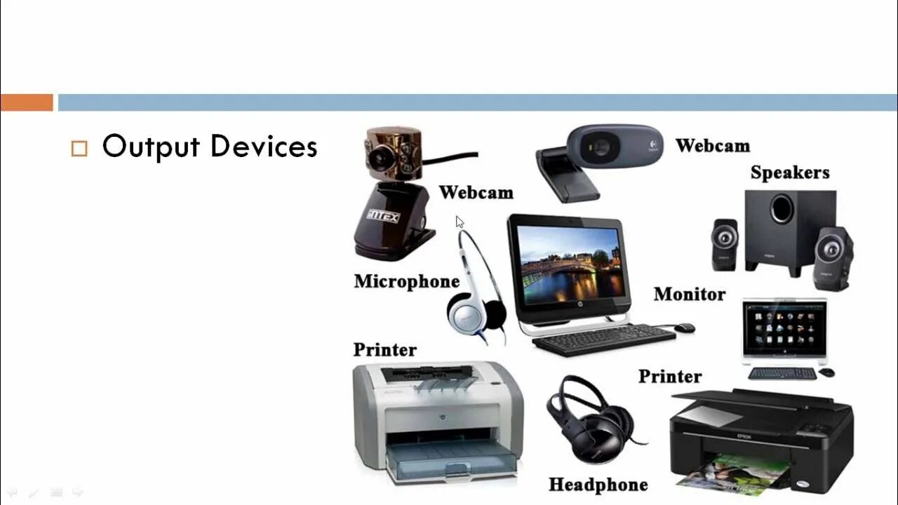 Output devices. Output devices of Computer. Input and output devices of Computer. Input and output devices. Output units