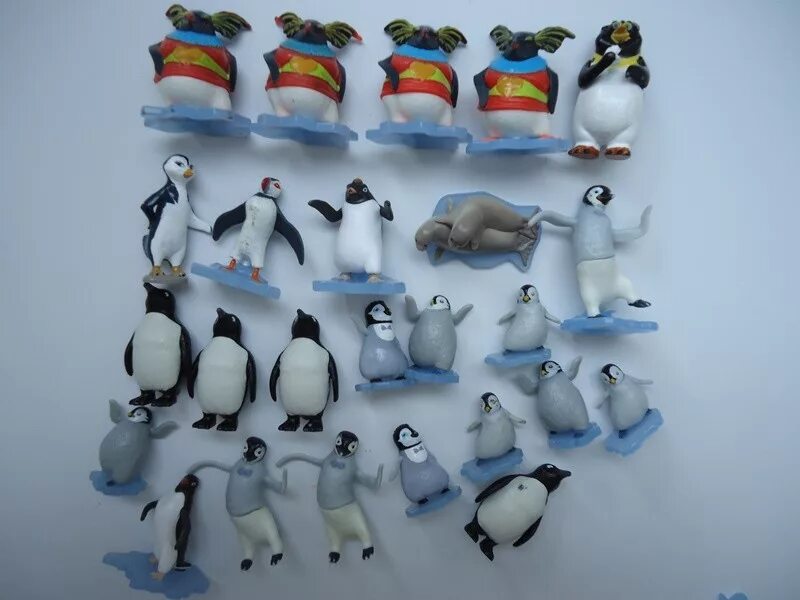 Киндеры пингвины. Киндер сюрприз коллекция пингвинов. Коллекция игрушек Киндер пингвины. Коллекция пингвинов. Киндер игрушки пингвины