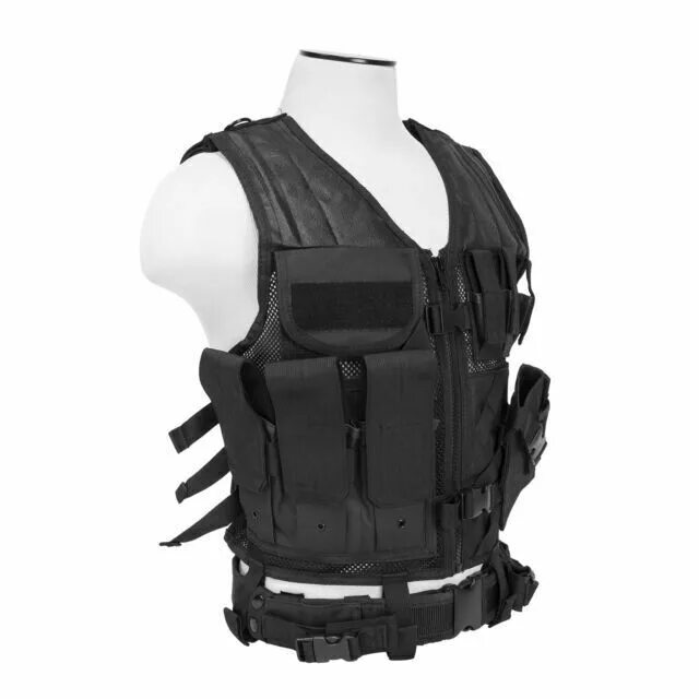 Tactical vest. Тактический боевой жилет NCSTAR Crossdraw. Жилет тактический militant Cross draw Vest Black. Бронежилет Tactical Gear. Разгрузочный бронежилет спецназ черный.