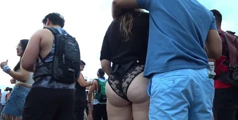 Pawg cheeked up at rave (Not OC) 