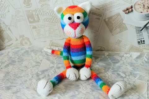 Кот игрушка связанные
